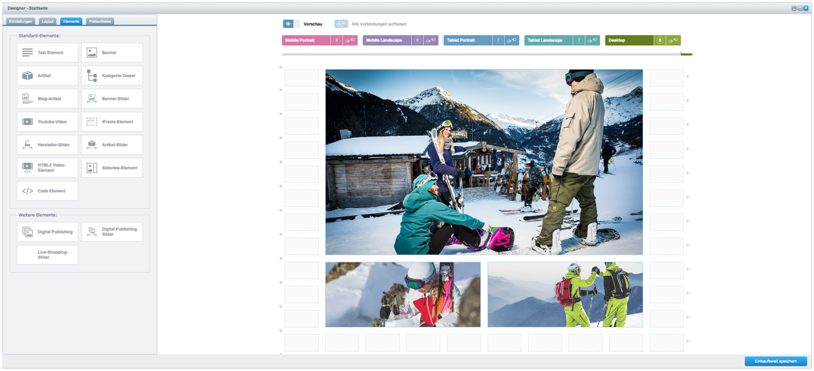 Shopware Einkaufswelten